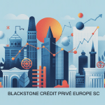 blackstone crédit privé europe sc illustration vecteur finance européenne