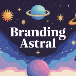 Illustration branding astral cartes du ciel et éléments cosmiques
