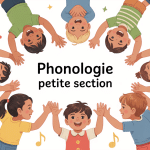 Enfants apprennent la phonologie PS en cercle