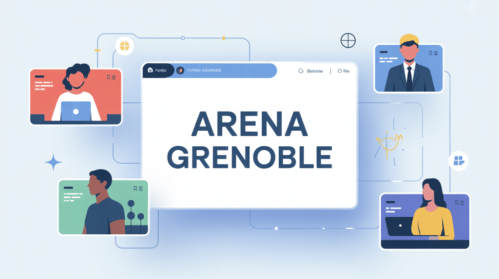 illustration interface digitale arena extranet grenoble