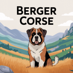 Berger corse dans les montagnes corses, illustration vectorielle