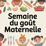 Semaine du gout maternelle table enfants aliments classe