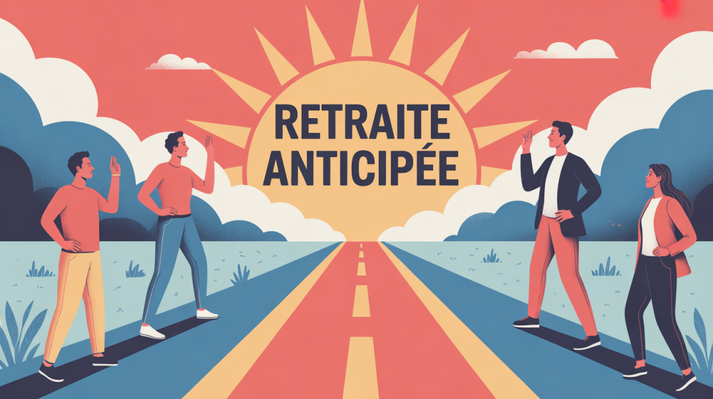 astuce partir en retraite plus tôt illustration optimiste