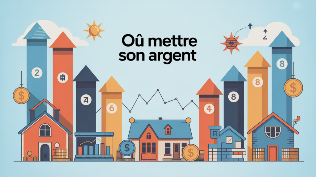 où mettre son argent illustration placements