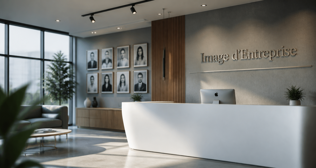 entreprise image espace accueil contemporain