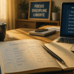 validation trimestre retraite auto entrepreneur 2025 carnet et ordinateur