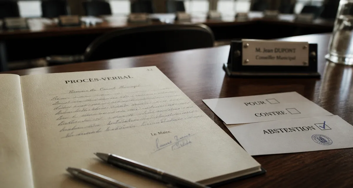 Abstention vote AG copropriété : procès-verbal et bulletins POUR CONTRE ABSTENTION