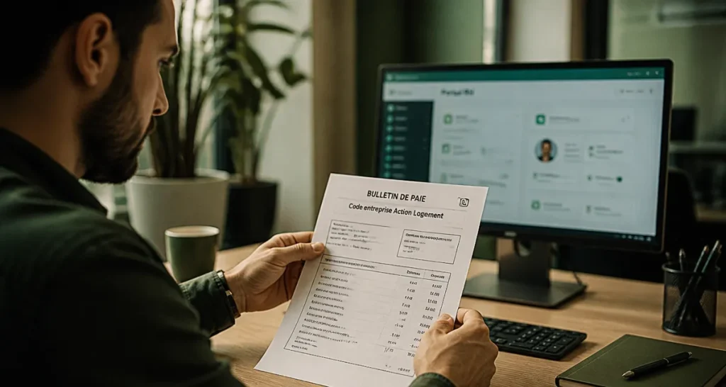 code entreprise action logement sur document
