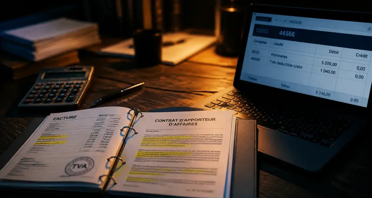 Compte comptable commission sur vente : comptabilisation du compte 6222 et TVA