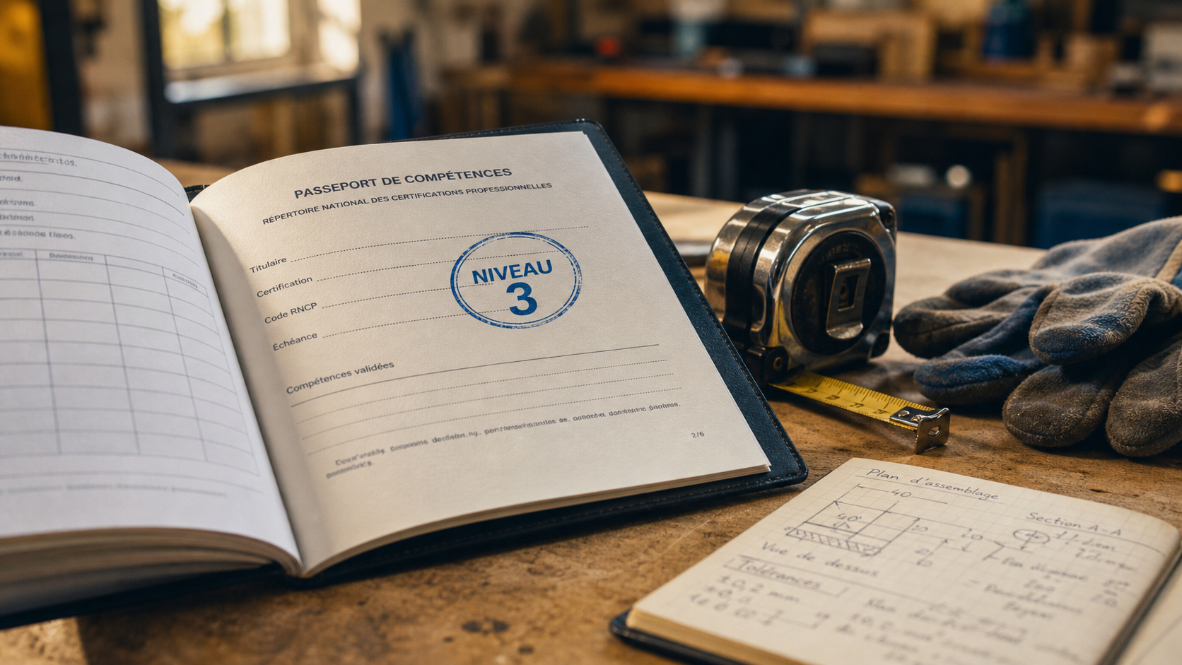 diplome de niveau 3, passeport compétences RNCP et fiche niveau 3