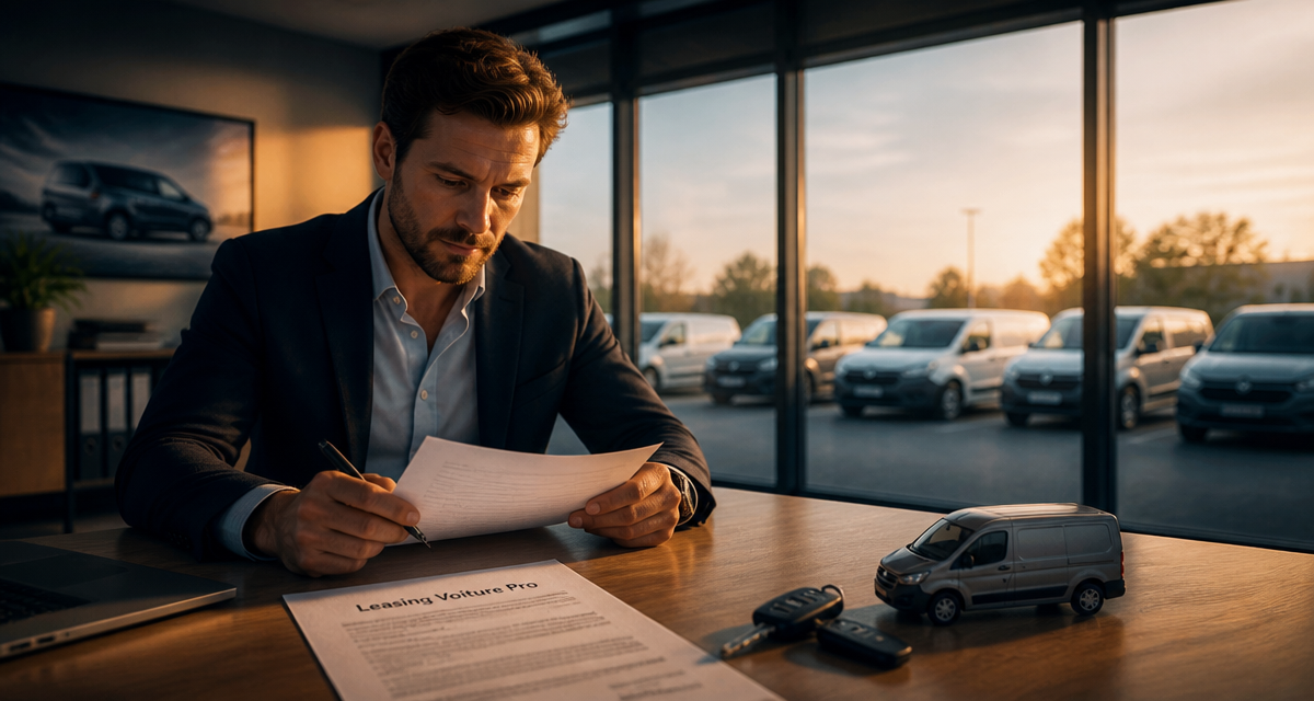 Leasing voiture professionnel chef entreprise contrat clés