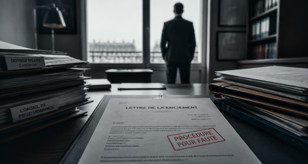 procedure licenciement faute lettre bureau