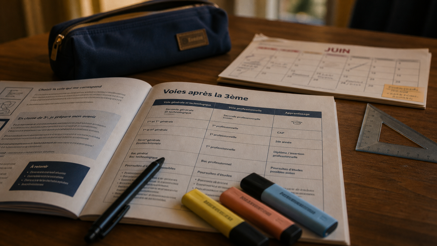 Que faire apres la 3eme : voies d’orientation, calendrier, conseils.