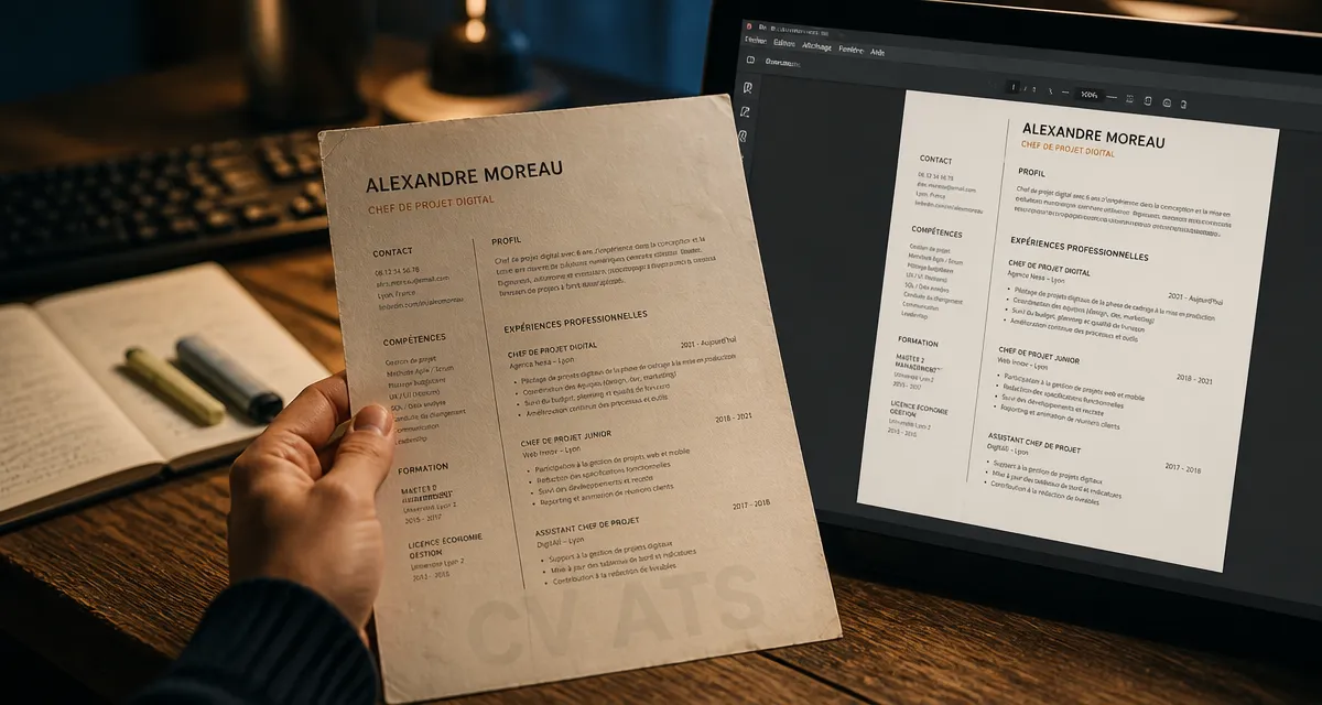 Quel logiciel pour faire un CV : exemple CV ATS pour recruteurs