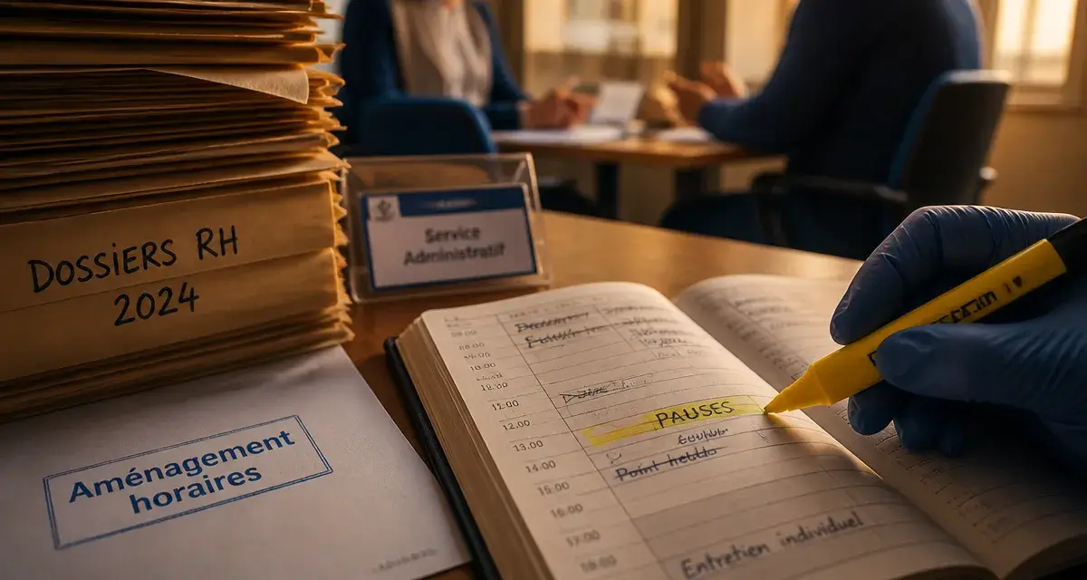 RQTH fonction publique aménagement horaire : dossier et feuille d’aménagement des horaires