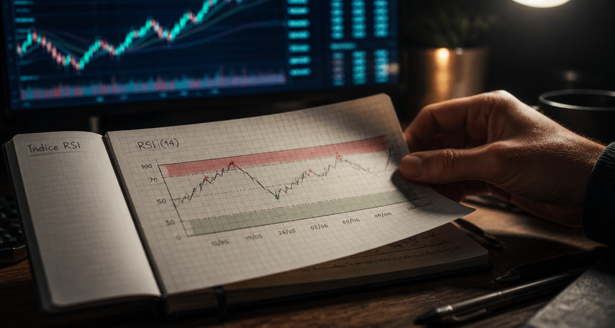 RSI en bourse carnet graphique et seuils