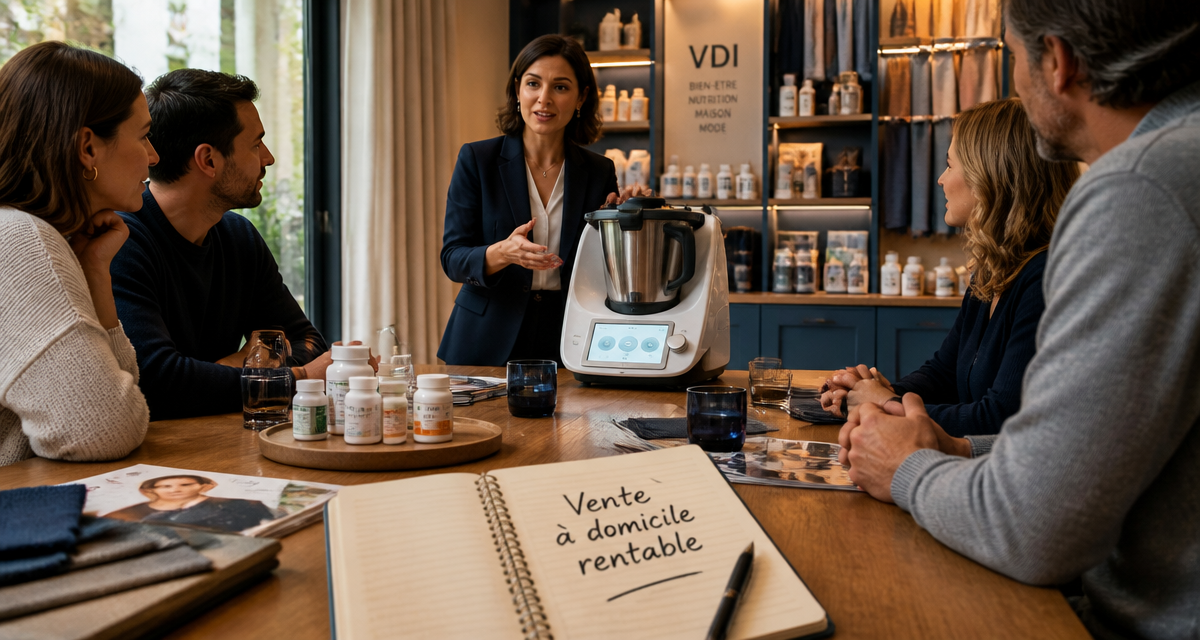 vente à domicile qui rapporte le plus, démonstration produits