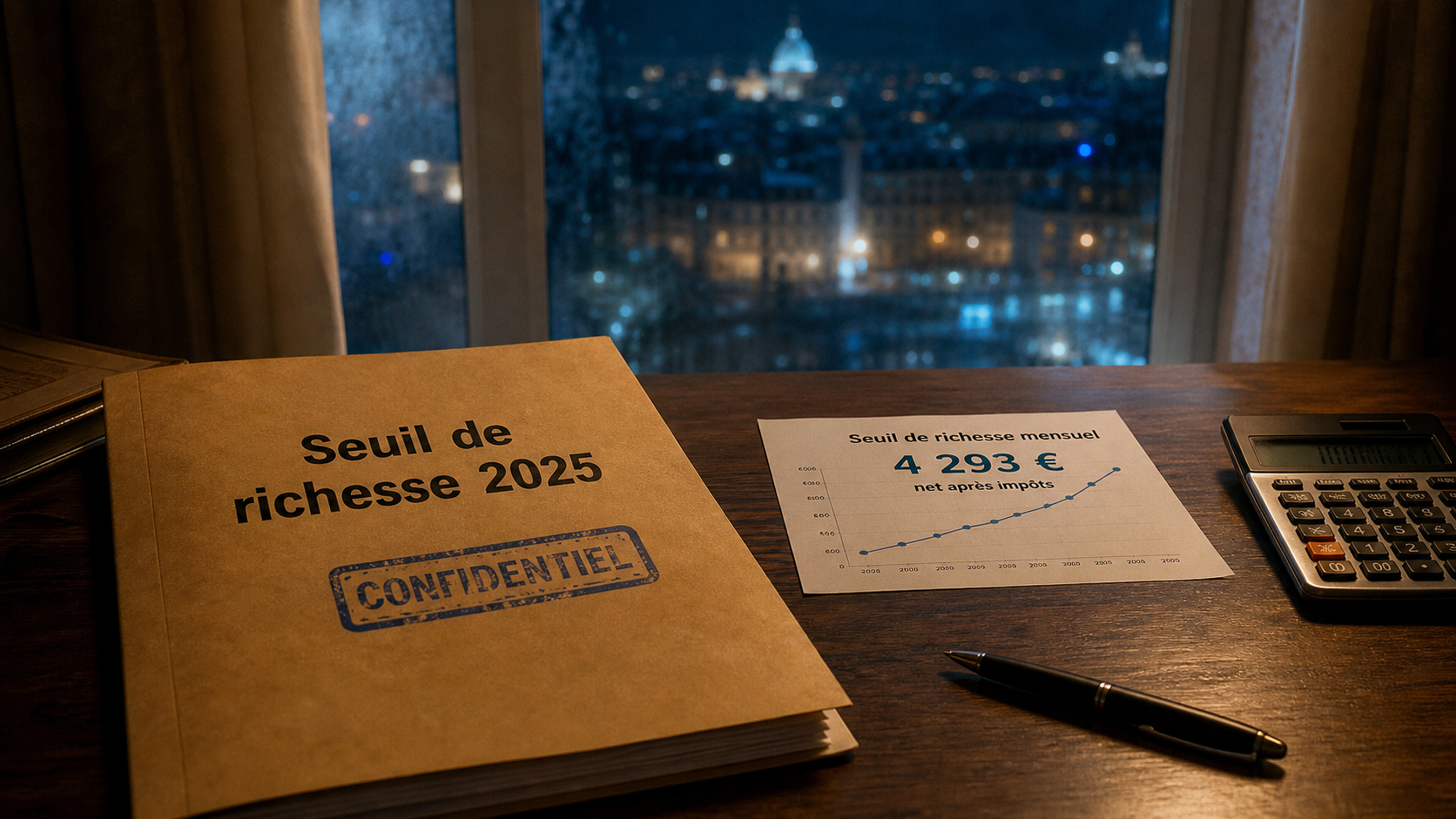 Seuil de richesse france 2025 : 4 293 € net après impôts