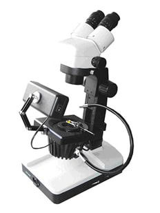 Microscope for jewelry analysis in Calgary, Alberta.