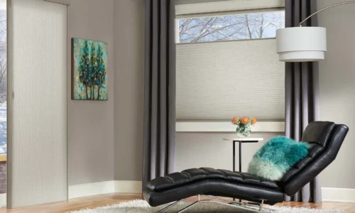 Duette® Shades with Top-Down/Bottom-Up and controlled with PowerView® Automation