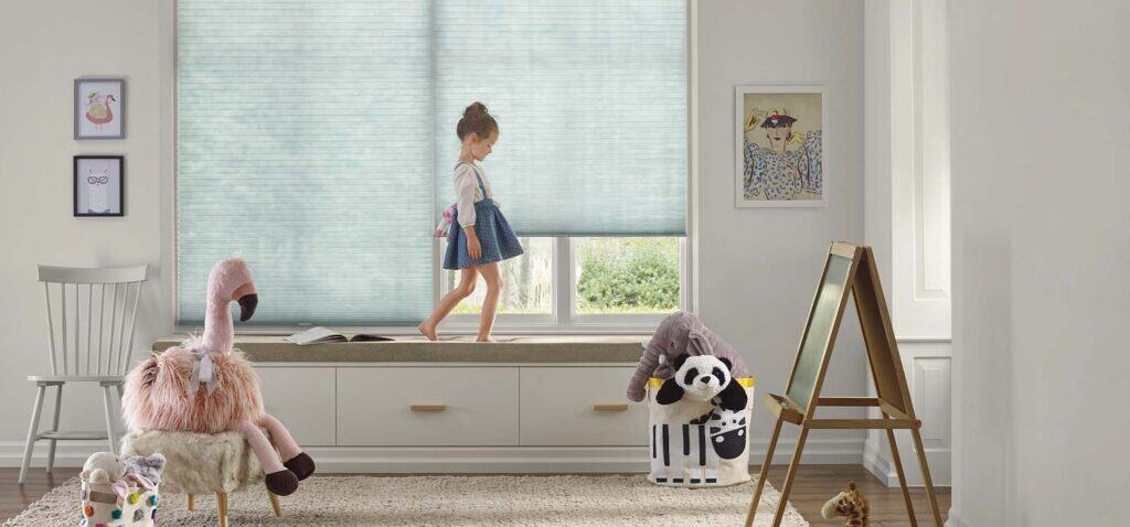 Duette Cellular Shades in a Kids Room