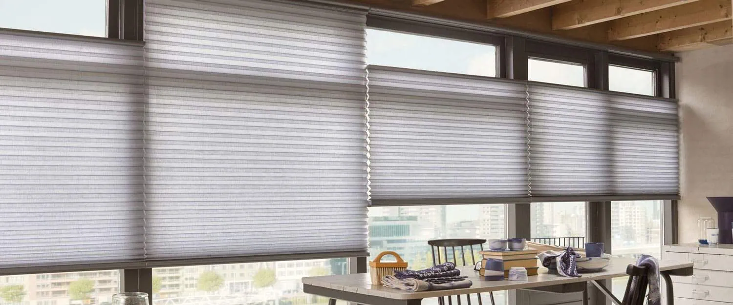 Duette® Shades with Top-Down/Bottom-Up and controlled with PowerView® Automation