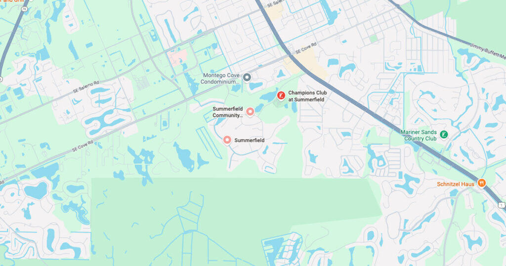 Lush shaded outdoor seating area at In The Shade Florida, providing comfortable and shaded spots for relaxation and ambient dining experiences.