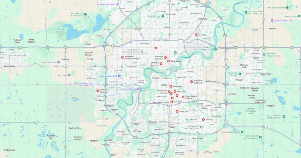Detailed map of Minneapolis showing streets, parks, and waterways in the city.