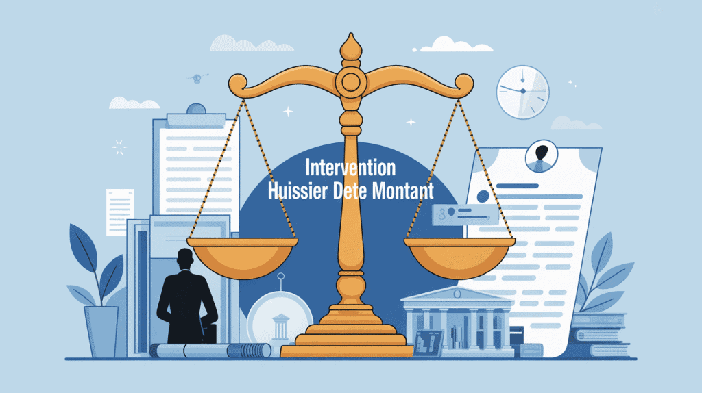 à partir de quelle somme un huissier intervient image huissier balance dette