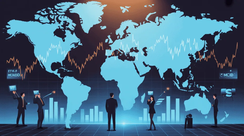 amundi pea monde msci world ucits etf carte monde graphique financier