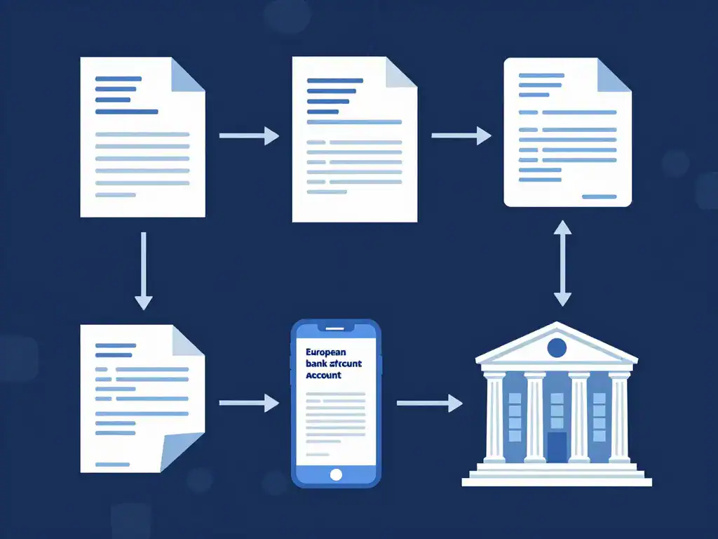 Schéma étapes ouverture compte banque millennium en france