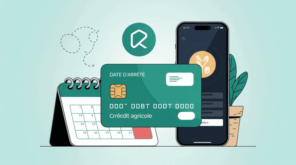 date d'arrêté carte debit differe credit agricole sur illustration banque