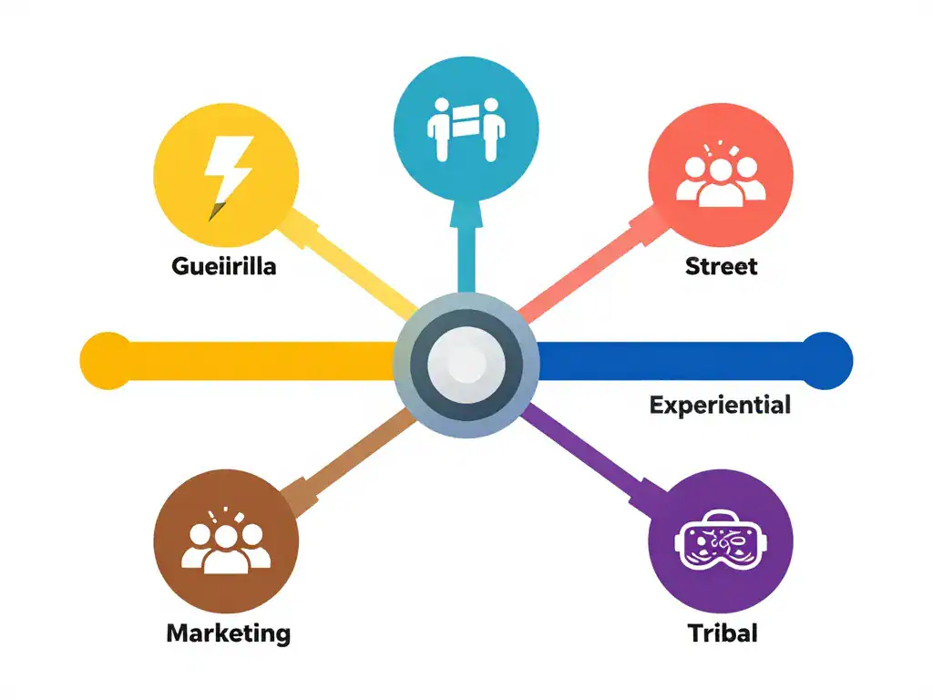 marketing-alternatif concept diagramme leviers