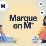 Illustration créative marque en m