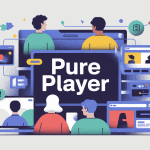 Pur player définition, illustration médias en ligne et e commerce, digital