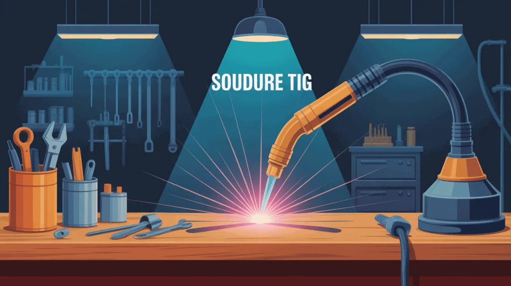 illustration soudure tig ambiance professionnelle