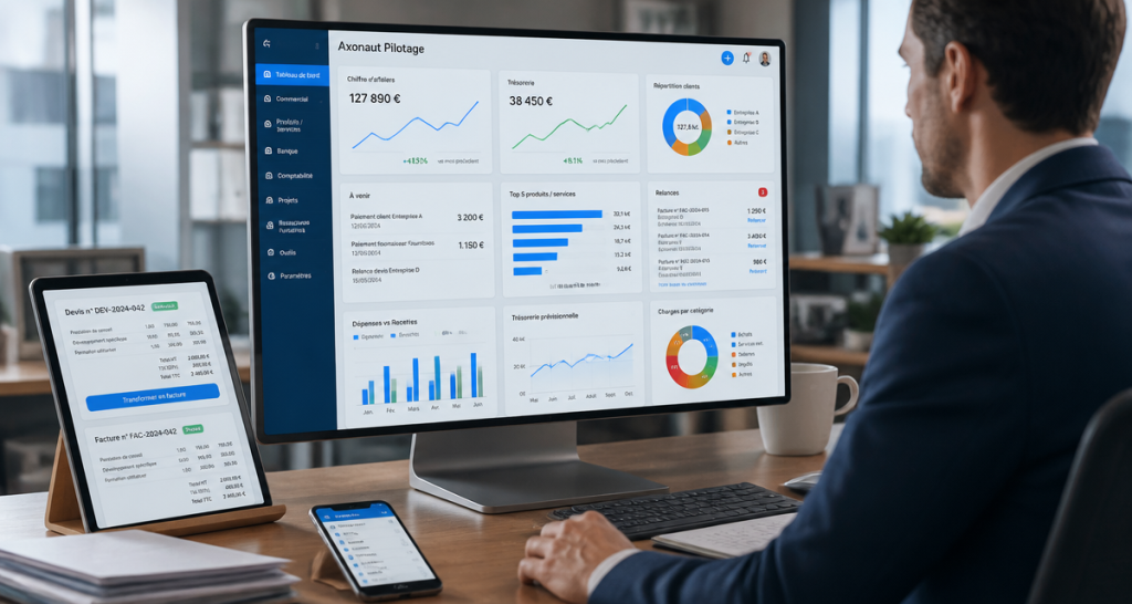 axonaut avis tableau de bord gestion financière