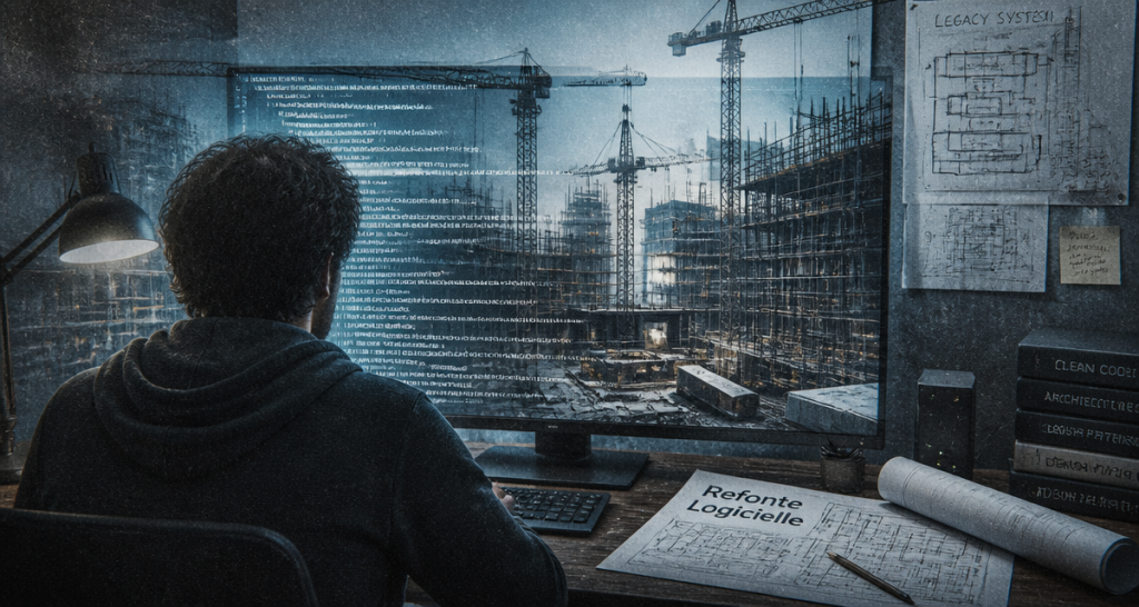 refonte logiciel développeur chantier reconstruction
