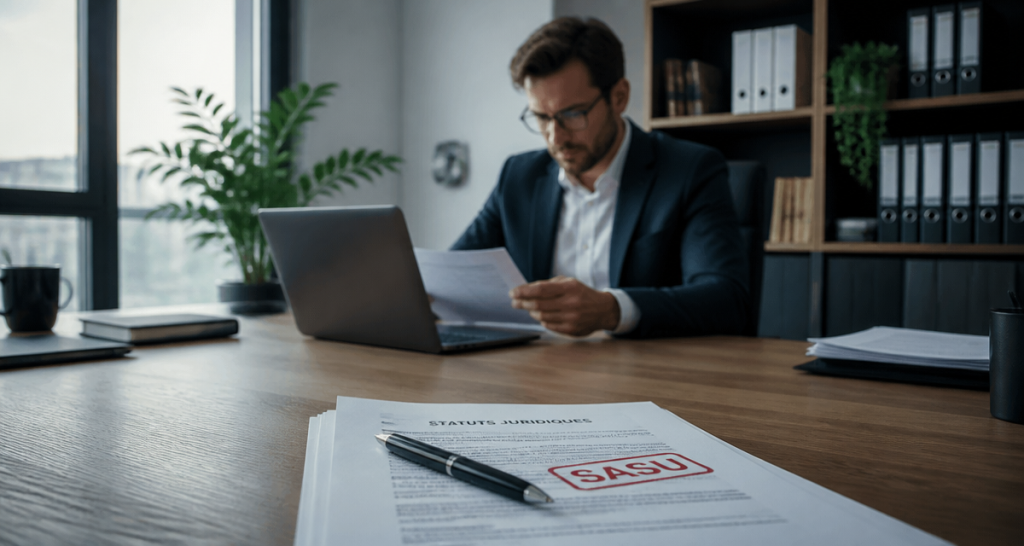 sasu forme juridique entrepreneur seul au bureau