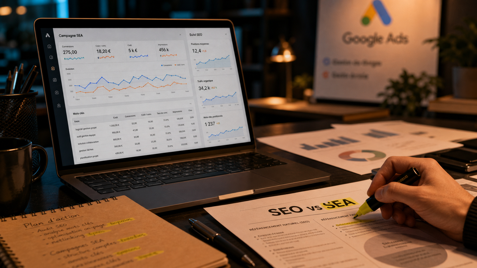 Référencement tarif : devis SEO ou SEA, suivi SEO et campagne SEA