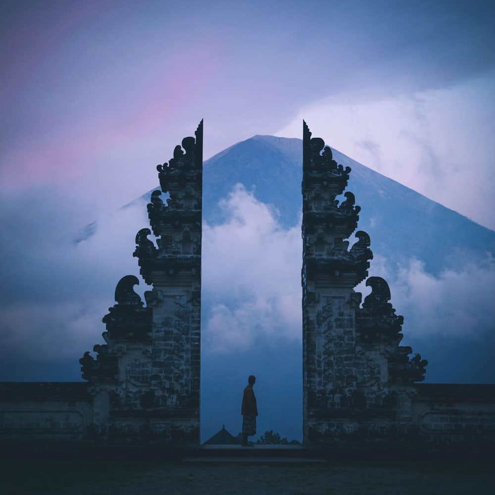 Psychedelic Assisted Psychotherapy, door to volcano. Istana Private