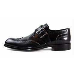 Black Monk Strap Shoes