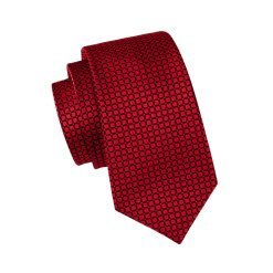 Red Plaid Italian Silk Necktie