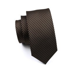 Formal Brown Silk Tie Set
