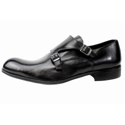 Black Monk Strap Shoes