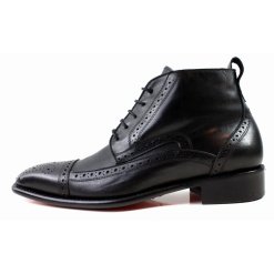 Men's Black Leather Boots