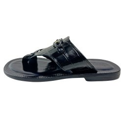 Black Croco Sandals Shoes