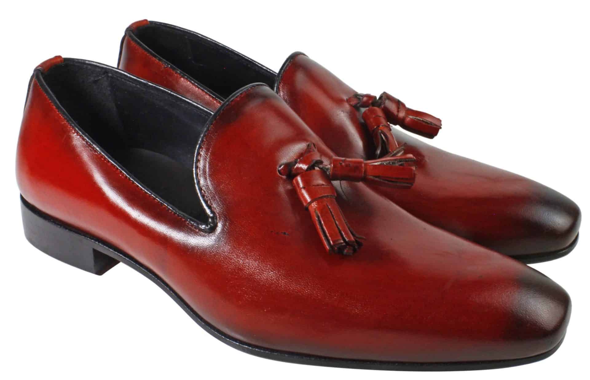Marco Tassel Red Loafers for kids - Image 6
