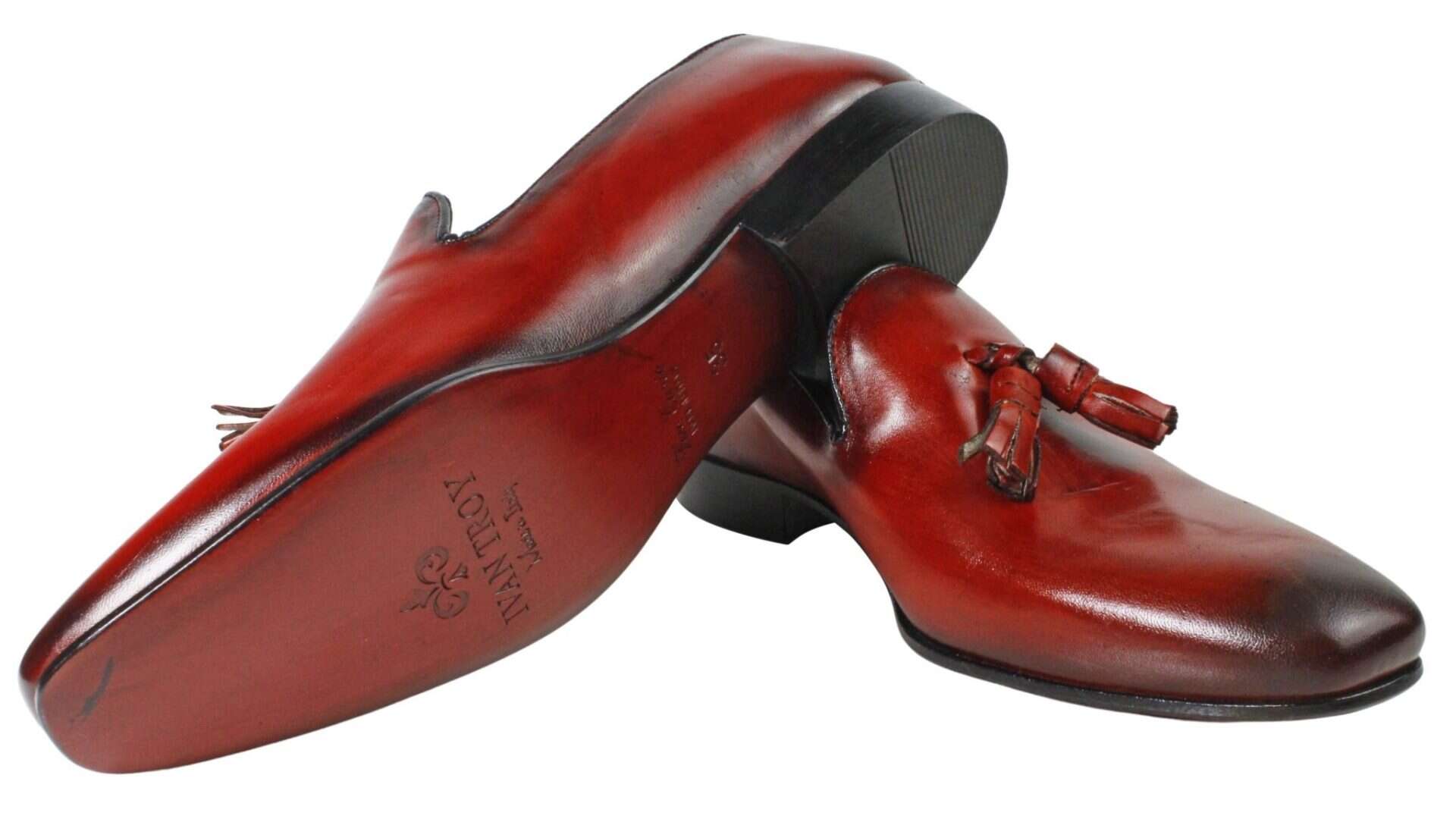 Marco Tassel Red Loafers for kids - Image 7
