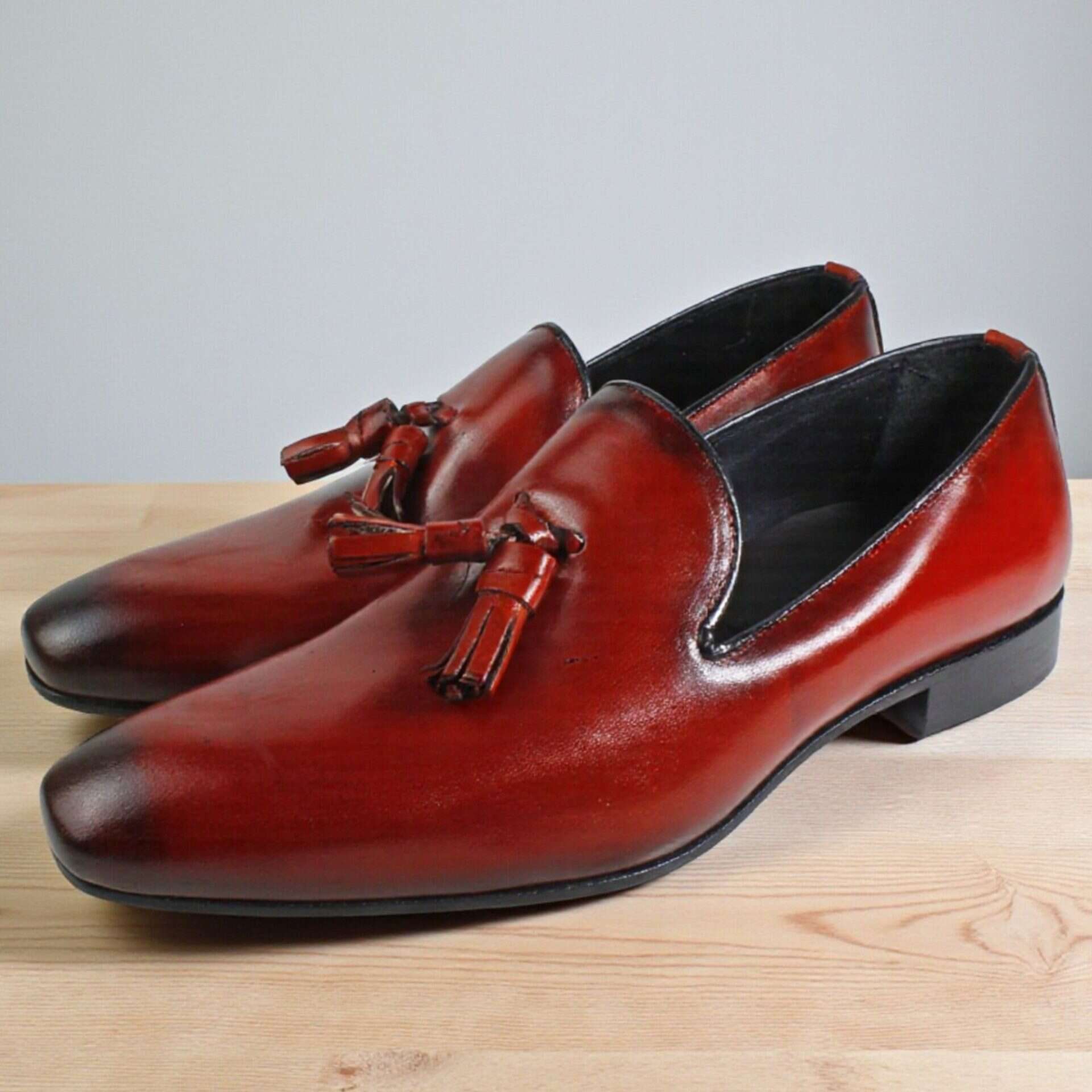 Marco Tassel Red Loafers for kids - Image 2